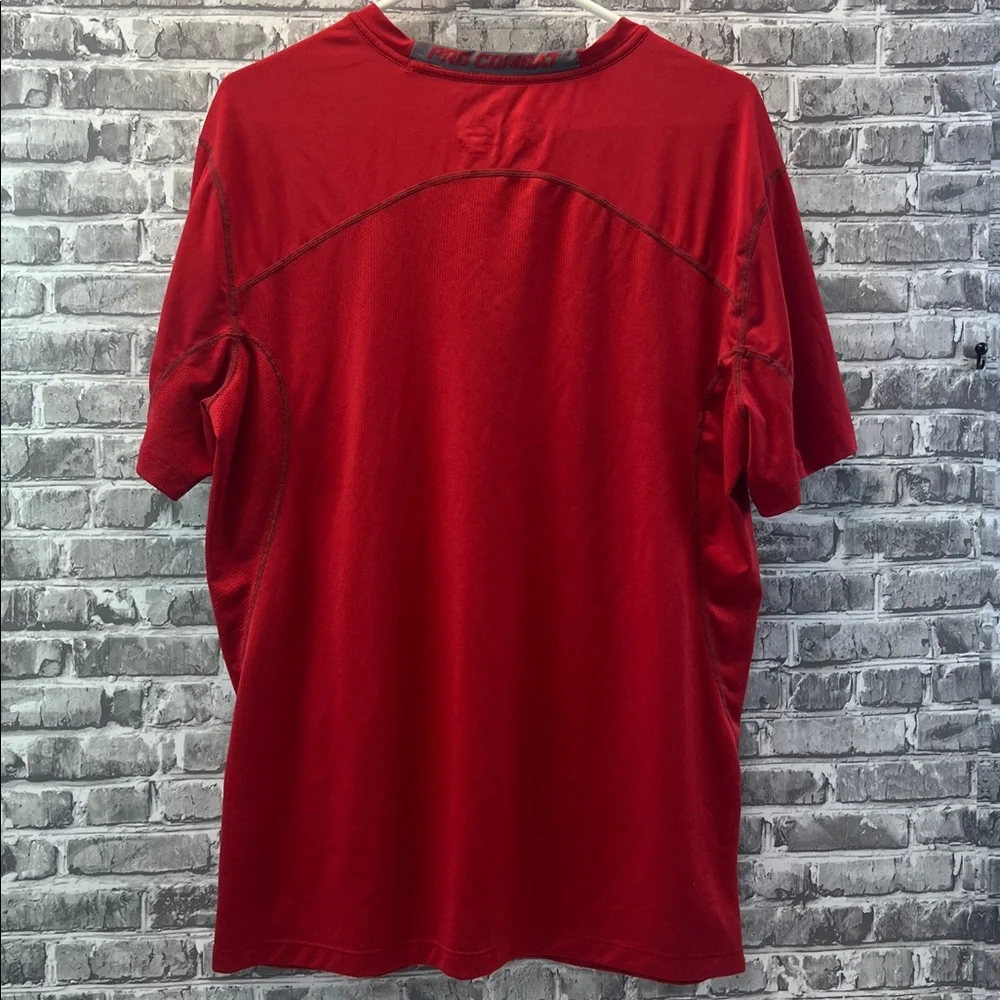 Nike‎ Pro Combat Red Performance Tee